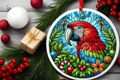 Round Christmas Ornament Sublimation|Clipart Product Image 1