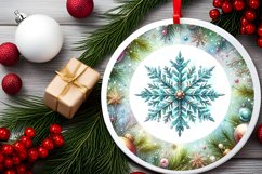 Round Christmas Ornament Sublimation|Clipart Product Image 2