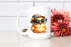 Watercolor Chick Sunglasses Big Eyes Funny | Sublimation | Product Image 2