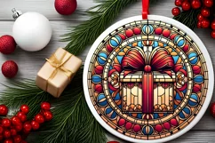 Round Christmas Ornament Sublimation|Clipart Product Image 2