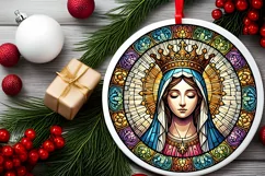 Round Christmas Ornament Sublimation|Clipart Product Image 1
