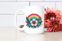 Tropical Flower T-shirt Vector | Clipart Product Image 2