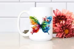 Vibrant Watercolor Butterfly, Transparent PNG Product Image 2