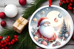 Santa Christmas Watercolor Clipart PNG Product Image 2