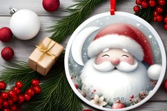 Santa Christmas Watercolor Clipart PNG Product Image 2