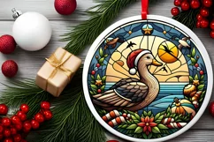 Round Christmas Ornament Sublimation|Clipart Product Image 1
