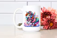 Cute Unicorn in Style PNG Product Image 2