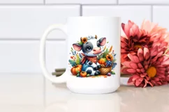 Colorful Baby Cow Basket | Sublimation | Clipart Product Image 2