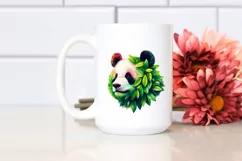 Vibrant Watercolor Panda, Transparent PNG Product Image 2