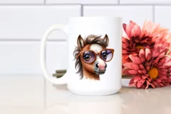 Confused Horse Portrait | Sublimation | Clipart Product Image 2