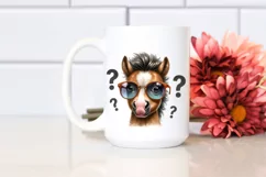 Goofy Horse Portrait | Sublimation | Clipart Product Image 2