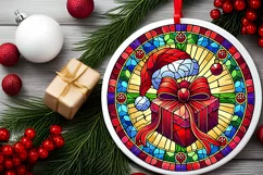 Round Christmas Ornament Sublimation|Clipart Product Image 1