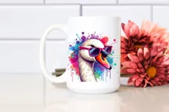 Colorful Swan Splash | Clipart Product Image 2