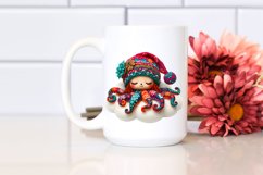 Vibrant Moonlight Octopus Clipart Product Image 2