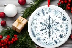 Round Christmass Ornament PNG Product Image 2