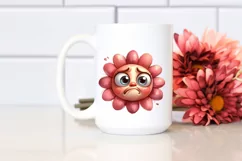 Funny Baby Face Expressive Flower PNG Product Image 2