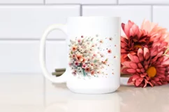 Tumbling Petals in Watercolor | Sublimation | Clipart Product Image 2