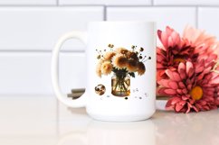 Colorful Chrysanthemum Jar Clipart Product Image 2