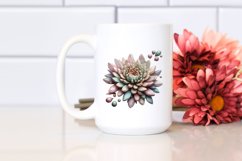 Pastel Wooden Chrysanthemum | Sublimation | Clipart Product Image 2