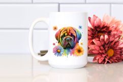 Cute Vibrant Mastiff Clipart Product Image 2