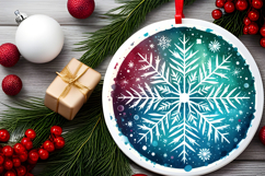 Round Christmass Ornament PNG Product Image 2