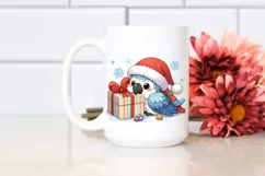Cute Winter Macaw Clipart PNG Product Image 2