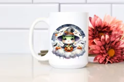 Cute Halloween Baby Frog PNG Product Image 2
