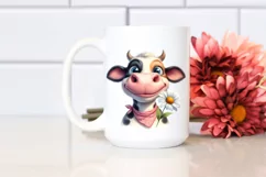 Cow Sublimation Clipart Cow Portrait Product Image 2