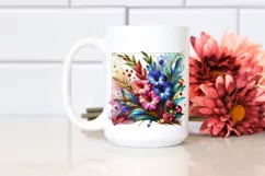 Watercolor Luxury Flower Splash Clipart Product Image 2