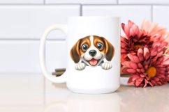 Crazy Furr Beagle Watercolor | Sublimation | Clipart Product Image 2