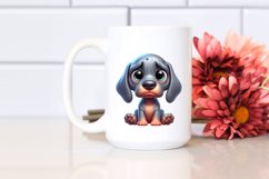 Colorful Baby Great Dane Cartoon | Sublimation | Clipart Product Image 2