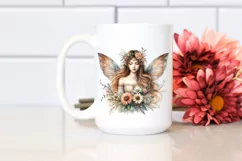 Detailed Watercolor Boho Fairy | Sublimation | PNG Clipart Product Image 2