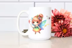 Colorful Cute Fairy Halloween Clipart Product Image 2
