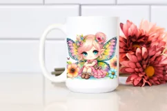 Colorful Cute Fairy Halloween Clipart Product Image 2