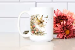 Whimsical Flowers,Baby Macaw | Clipart Product Image 2