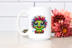 a Cute Crazy Small Baby Turtle Cartoon | Clipart Product Image 2