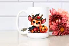Cute Baby Elk Halloween Clipart Product Image 2