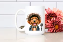 Baby Dog Pop Singer | Sublimation Clipart Product Image 2