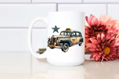 Vintage Taxi Stars Clipart Product Image 2