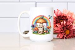 charming cat house mushroom | Clipart Product Image 2