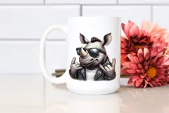 Funny Cute Rhino Smiling | Sunglasses Rocker Product Image 2
