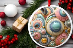 Round Christmas Ornament Sublimation|Clipart Product Image 2