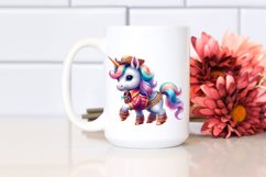 Colorful Baby Unicorn in Dancer&#039;s Outfit, PNG Product Image 2