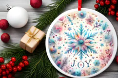 Round Christmass Ornament PNG Product Image 2