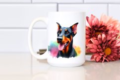 Vibrant Doberman Pinscher Clipart Product Image 2