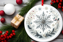 Round Christmass Ornament PNG Product Image 2