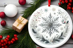 Round Christmass Ornament PNG Product Image 2