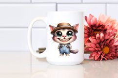 Watercolor Baby Cat Goofy Smile | Sublimation | Clipart Product Image 2