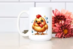 Funny Chicken Smiling with Tounge Out | Clipart Product Image 2