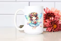 Colorful Small Fairy Whimsical Clipart Product Image 2